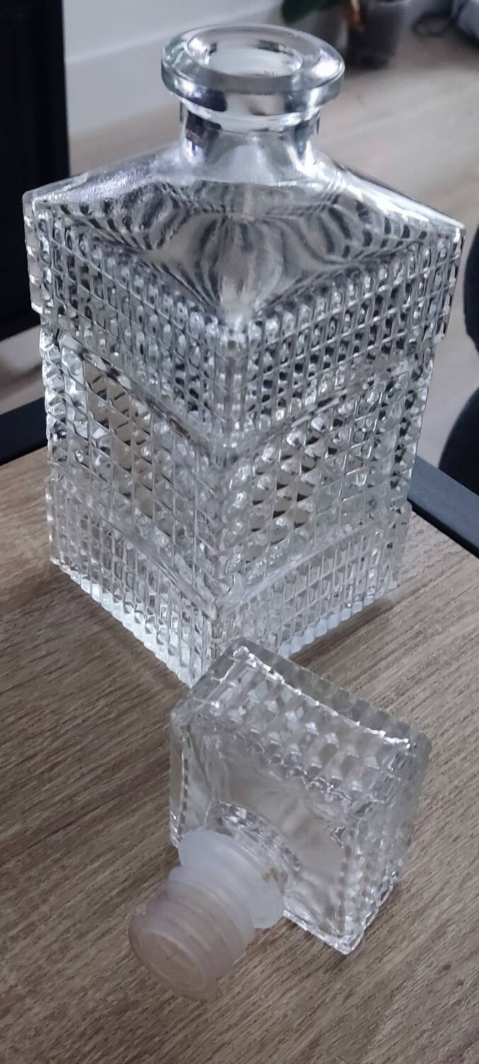 Large whisky decanter from France