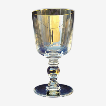 Verre cristal Saint Louis modèle Manet filet or N°1