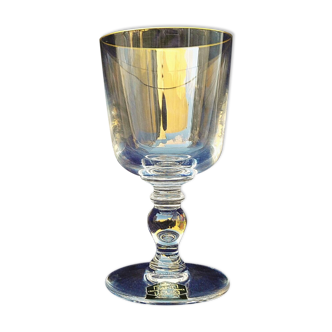 Crystal glass Saint Louis model Manet gold net N°1