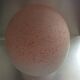 Vintage mushroom lamp 70-80s in speckled frosted glass