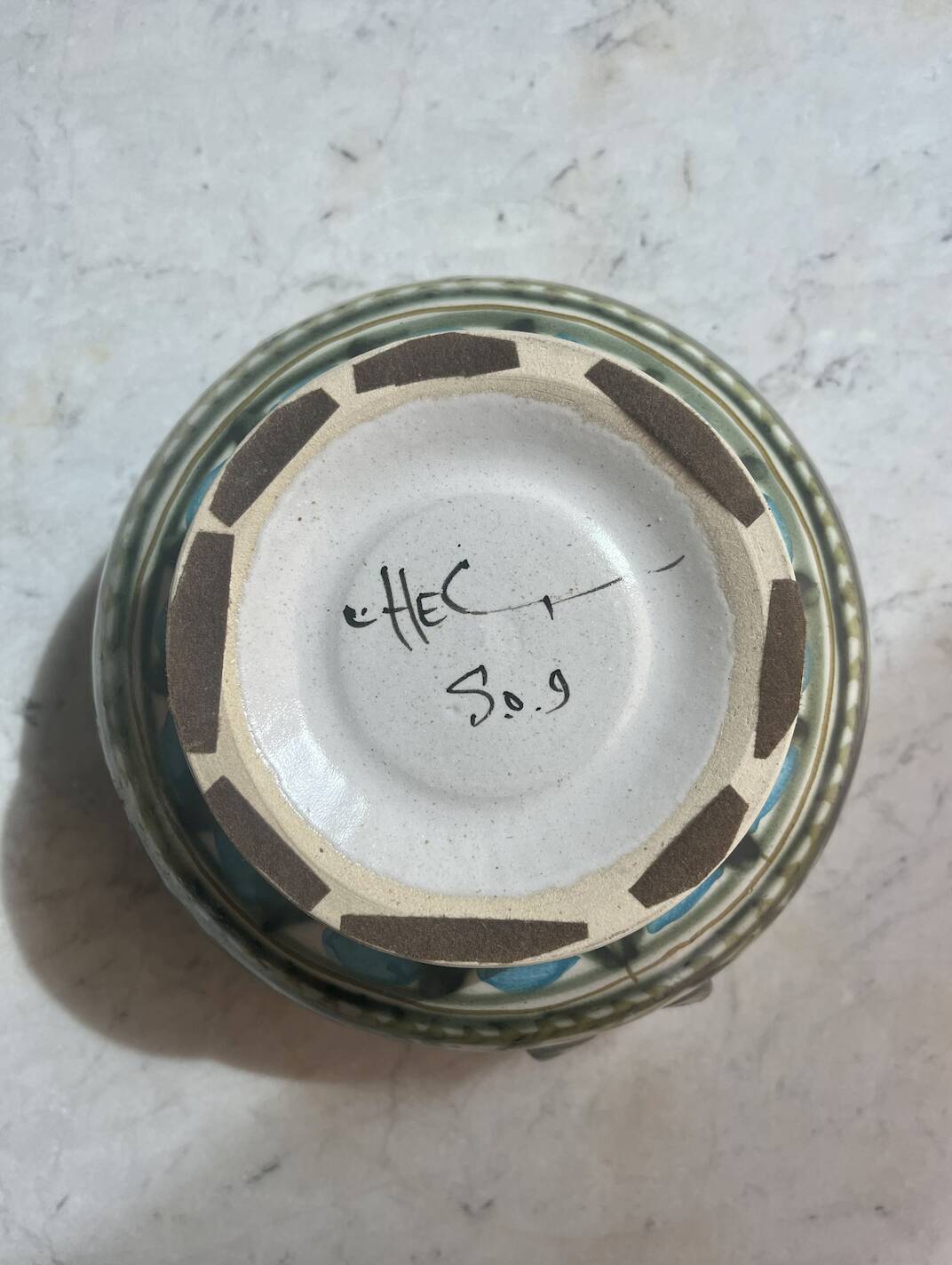 Vintage Kéraluc ceramic tureen, signed Helguen