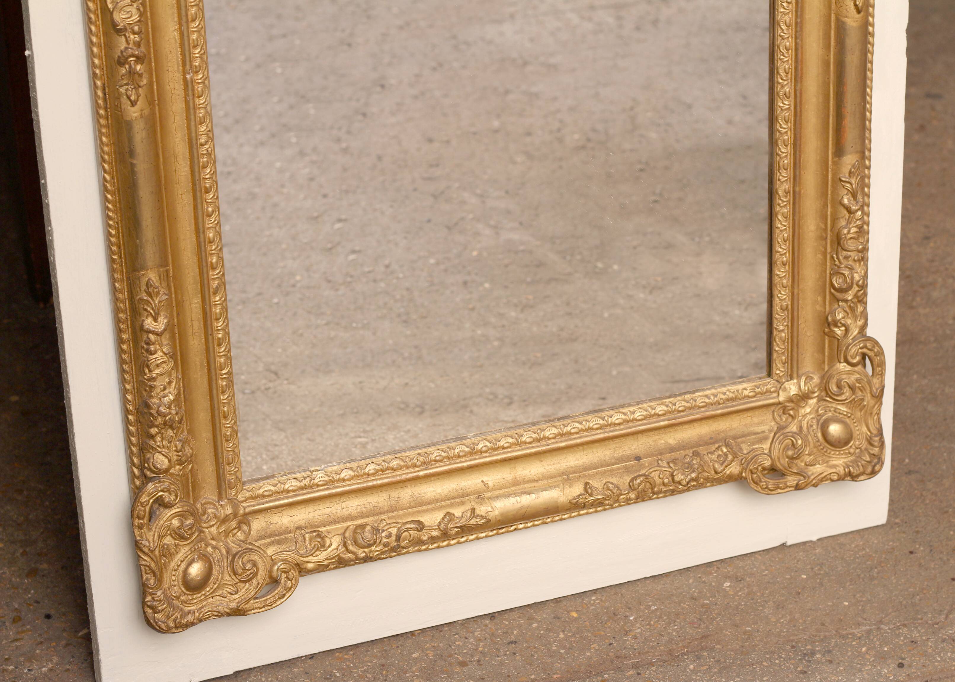 Magical: trumeau circa 1900. Superb gilding, royal allure.