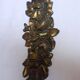Antique furniture frieze in bronze with floral motifs, Louis XVI style.