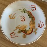 Japanese service with golden dragon pattern