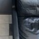 black leather Tecta -seat sofa by Hans Konecke 1960s