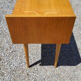 Bedside table in blond oak 1950