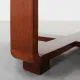 Art Deco Walnut Veneer Side Table with Shelf, Belgium, 1920s