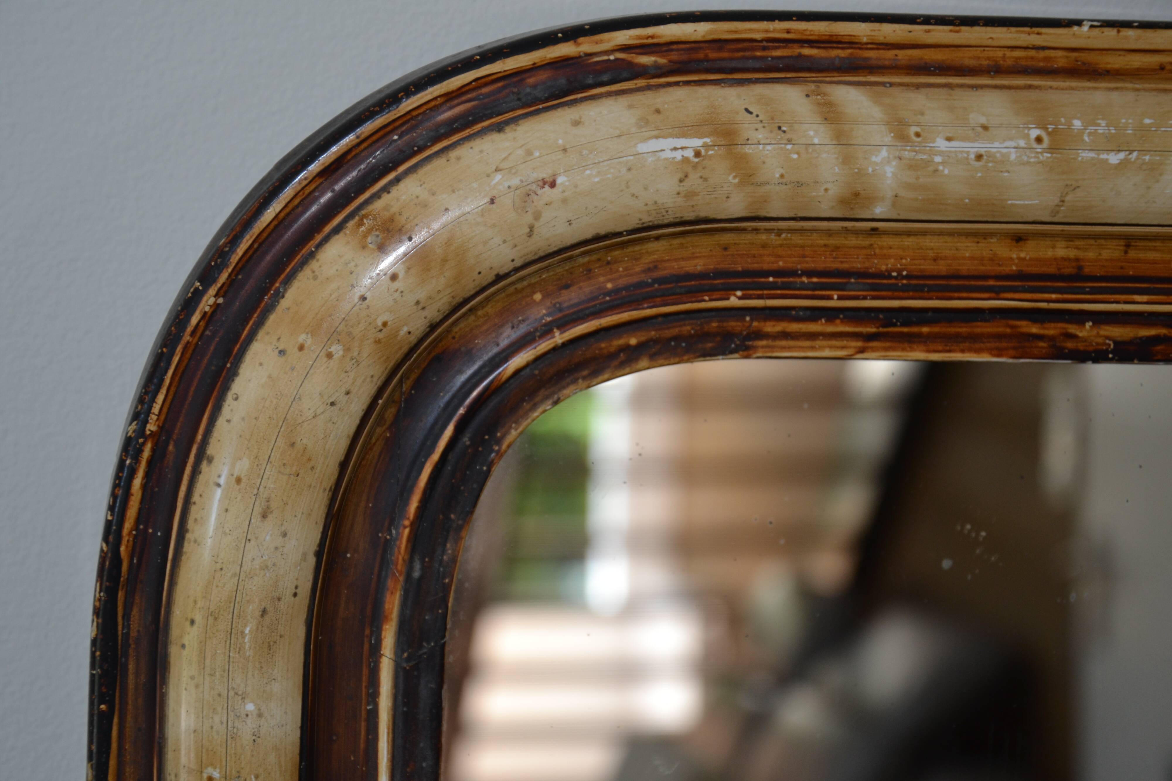 Ancien miroir Louis Philippe 58/47 cm