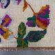 Vintage rose kilim rug 170x240cm shabby wool and silk, boho medium 2544