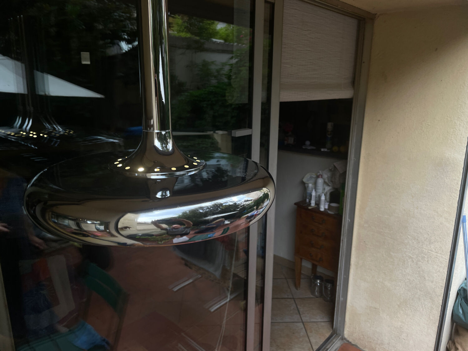 Chrome metal suspension Space edge 70s