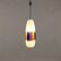 1960s vintage suspension attributed to Massimo Vignelli in glass.