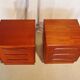 Pair of Scandinavian teak bedside tables G plan