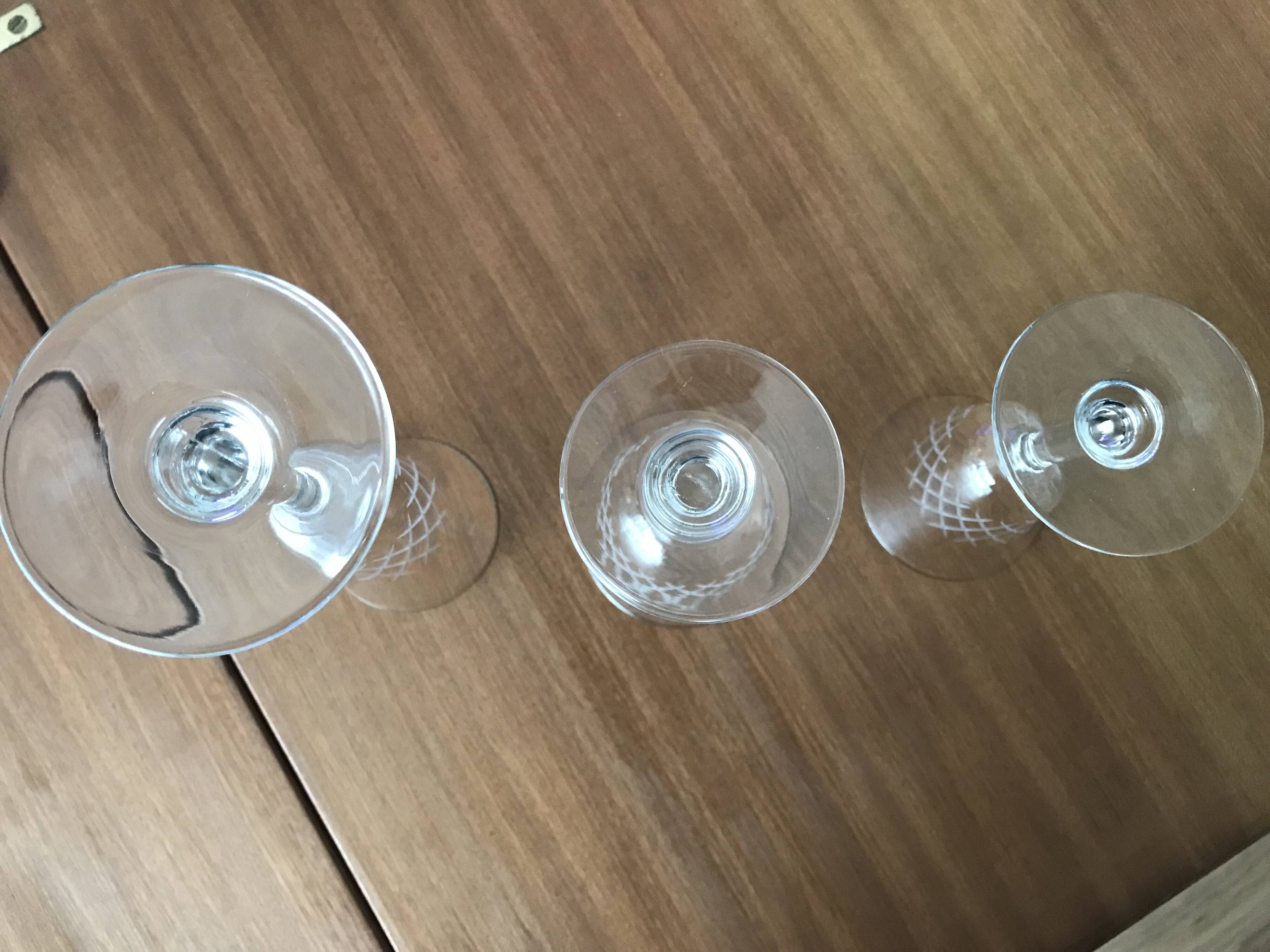Service de verre en cristal