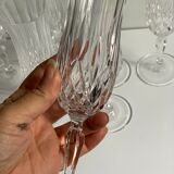 7 flûtes champagne cristal