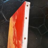 Red and yellow abstract painting