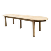 Grande table de communauté en chêne massif