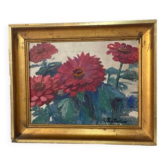 Oil painting mid-twentieth