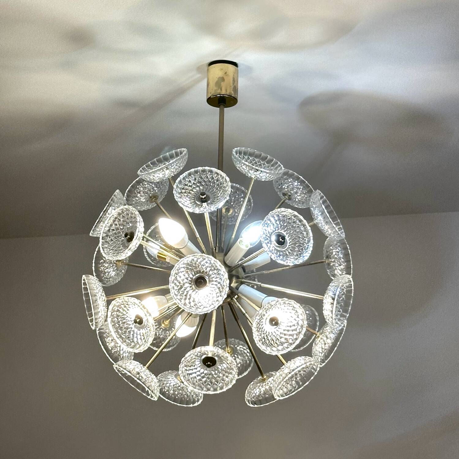 Lustre de pissenlit Spoutnik vintage