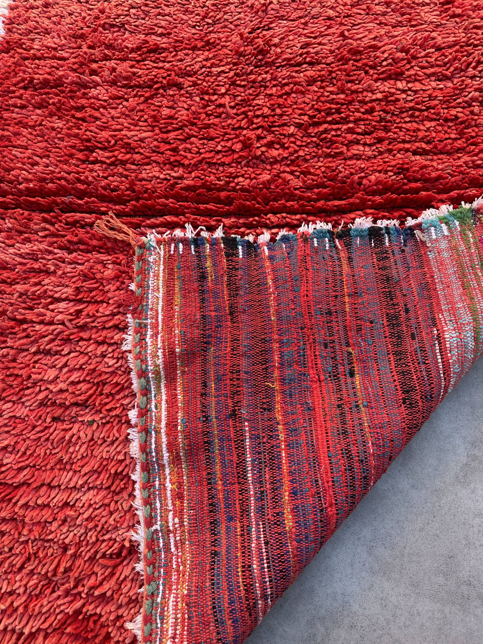 Moroccan rug Beni M'Guild red - 223 x 113 cm