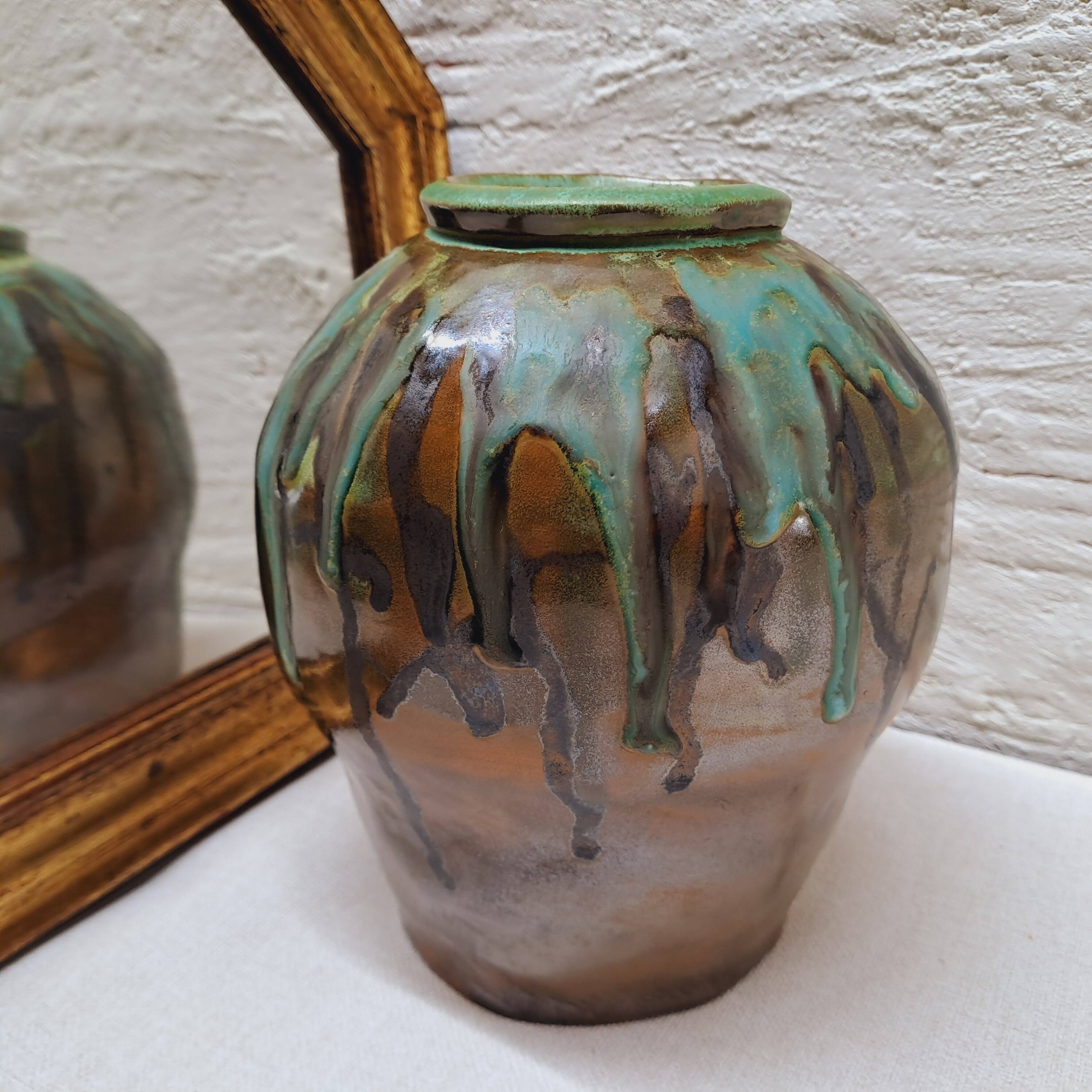 Glazed ceramic vase