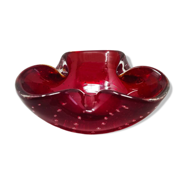 1960s Gorgeous Ashtray or Catchall by Flavio Poli for Seguso. Made in Italy