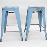 Set of 2 Vintage TOLIX Bar and Counter Stools by Xavier Pauchard