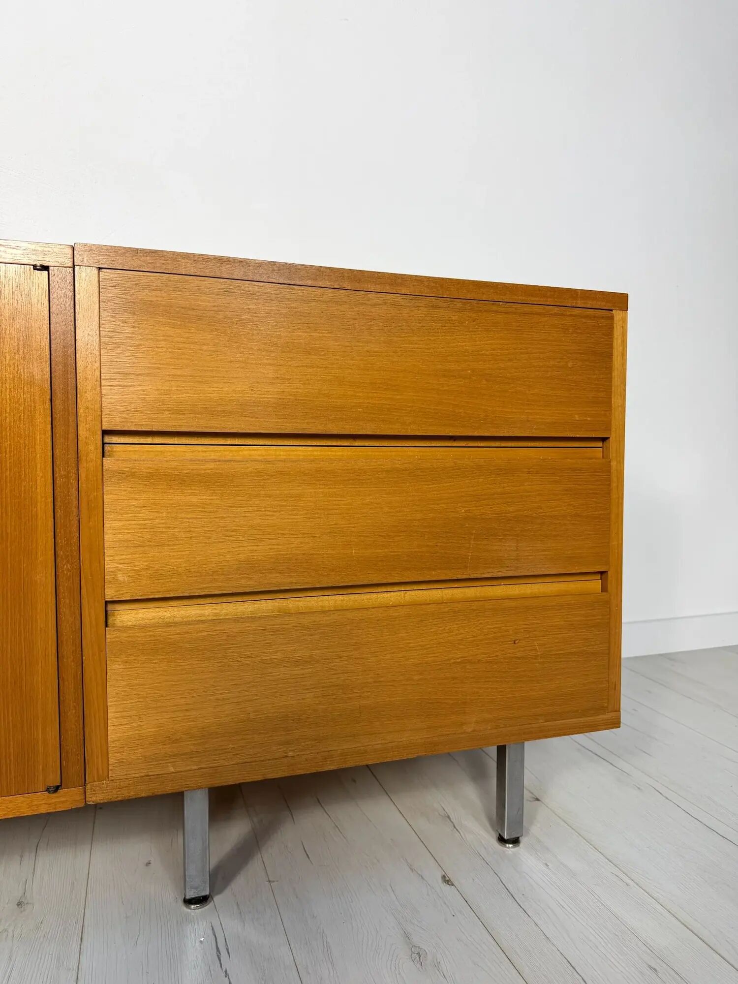 1960s vintage mid-century German teak sideboard lowboard