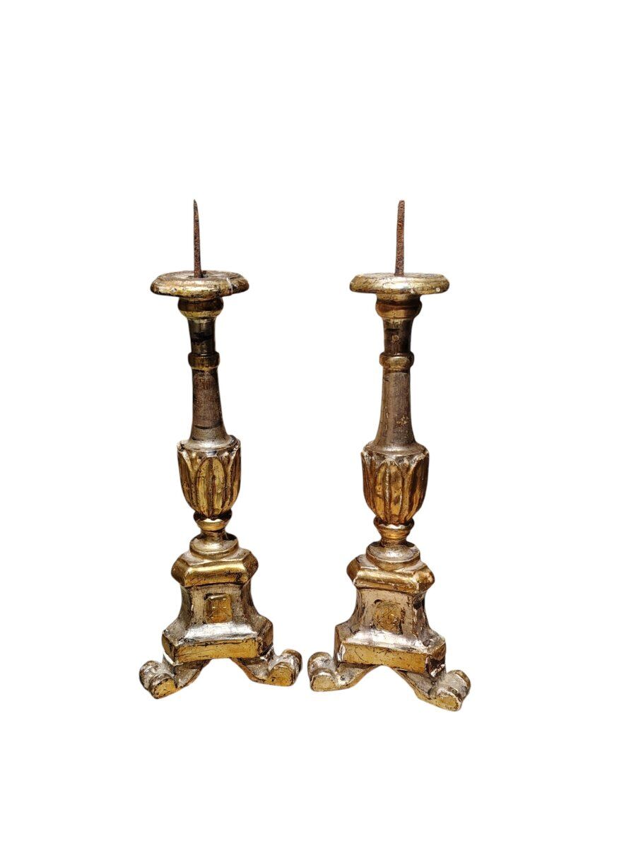 Original Louis XVI silver candlesticks and antiques from Mecca.