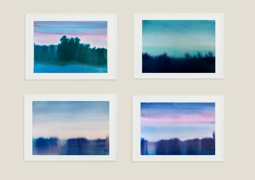 Minimalist landscape in ink 8