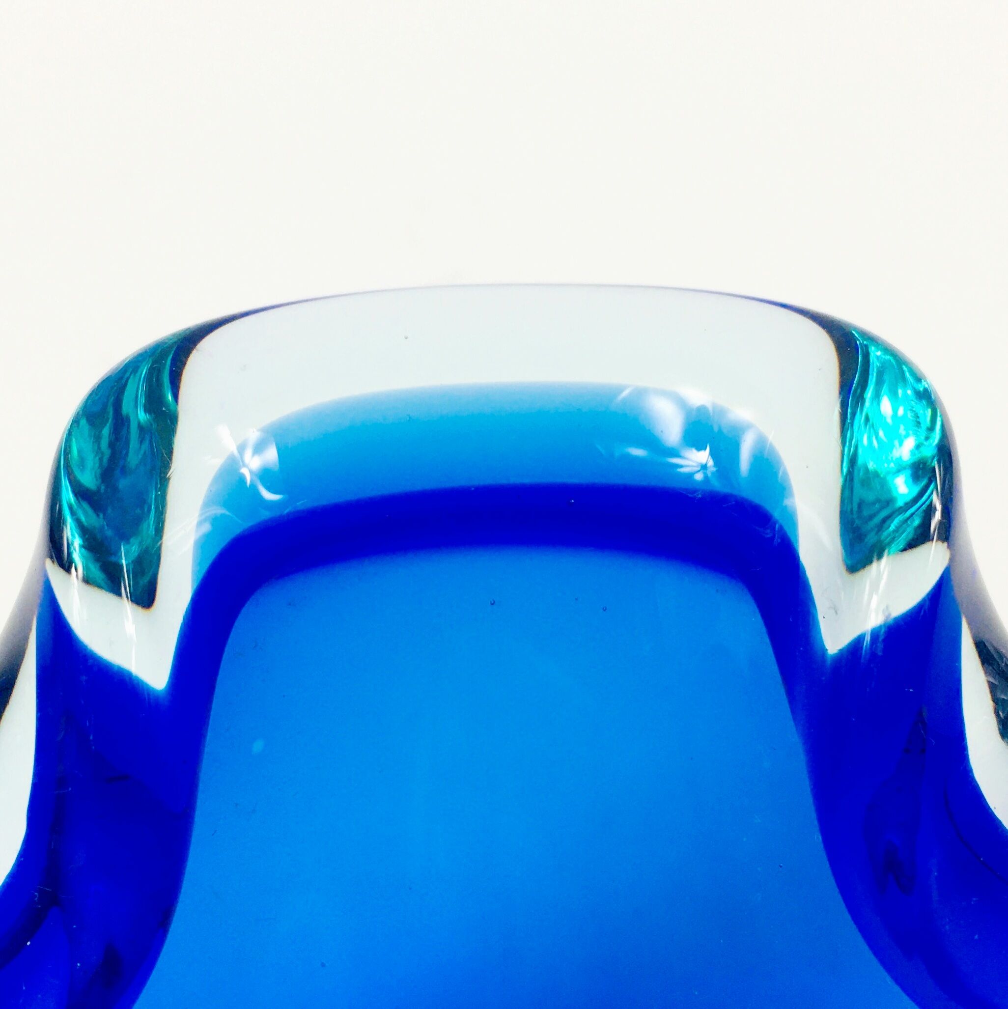 Sommerso Murano Glass Ashtray or Bowl, Italy, 1960s