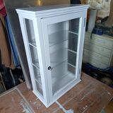 Display cabinet / Silver cabinet with 1 door from the 1950s.