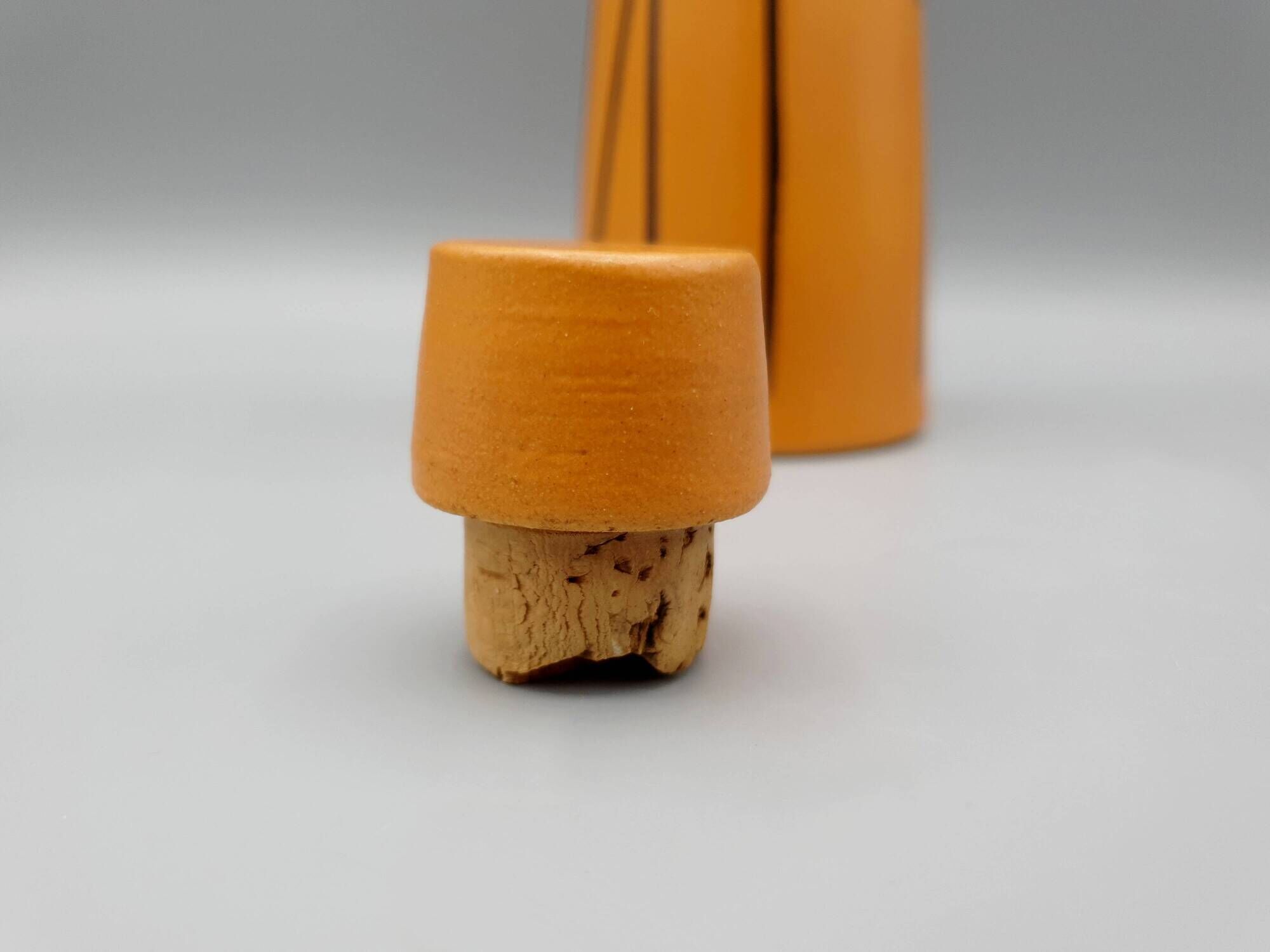 Ceramic liquor bottle, Denise & Gilbert Orlat 1970