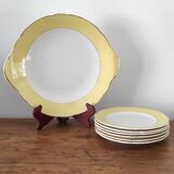 Set of plates and Lunéville dish