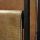 Mid-Century Magazine Holder in Metal, Wood and Leather, Belgium 1960s