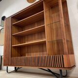 Wooden and Metal Bookcase