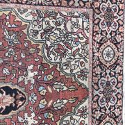 Old Persian carpet end Sarogh handmade 102 X 142 CM