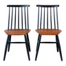 Pair of Fanett Ilmari Tapiovaara chairs