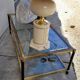 Jansen style brass designer coffee table - 1970s