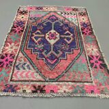 Vintage turkish oushak rug 115x83 cm carpet