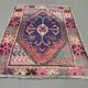 Vintage turkish oushak rug 115x83 cm carpet