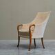 Mid-Century armchair in wool and beech, 1950s