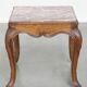 French late 18th century side table with a wooden frame and a marble top