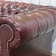 1980s Red 2-Seater Chesterfield Sofa