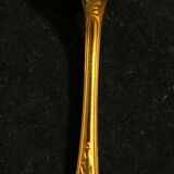 12 spoons of silver metal mocha vermeil model MARLY of Christofle