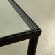 French Iron & Glass coffe table handmade 60s