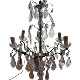 Chandelier with Tassels, early 20th century, 6 lights