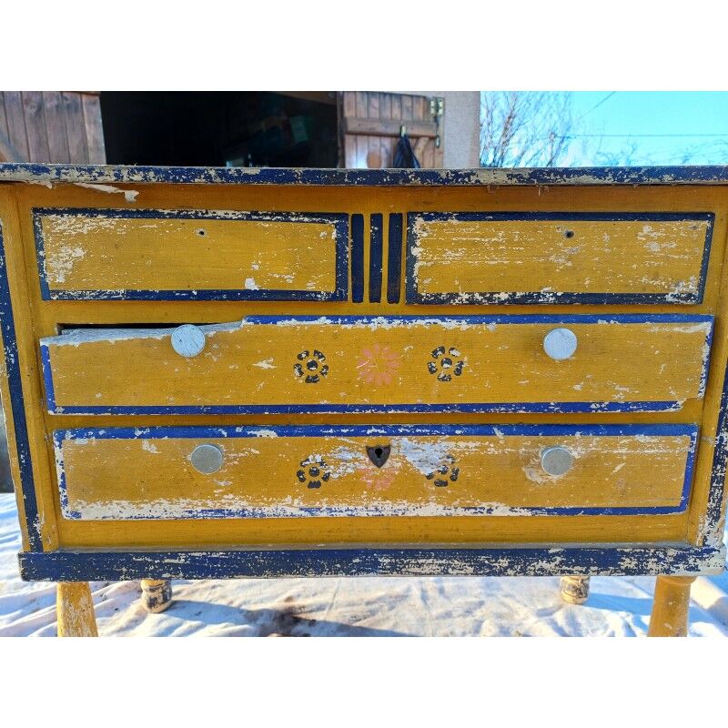 Antique wooden dollhouse furniture