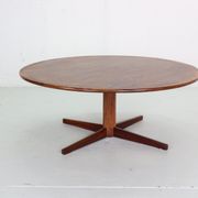 Mid century modern  round rosewood coffee table, 1960s denmark