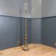 French Baroque standing bronze floor lamp
