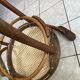 Fauteuil bistrot bureau en bois courbé assise cannée années 30